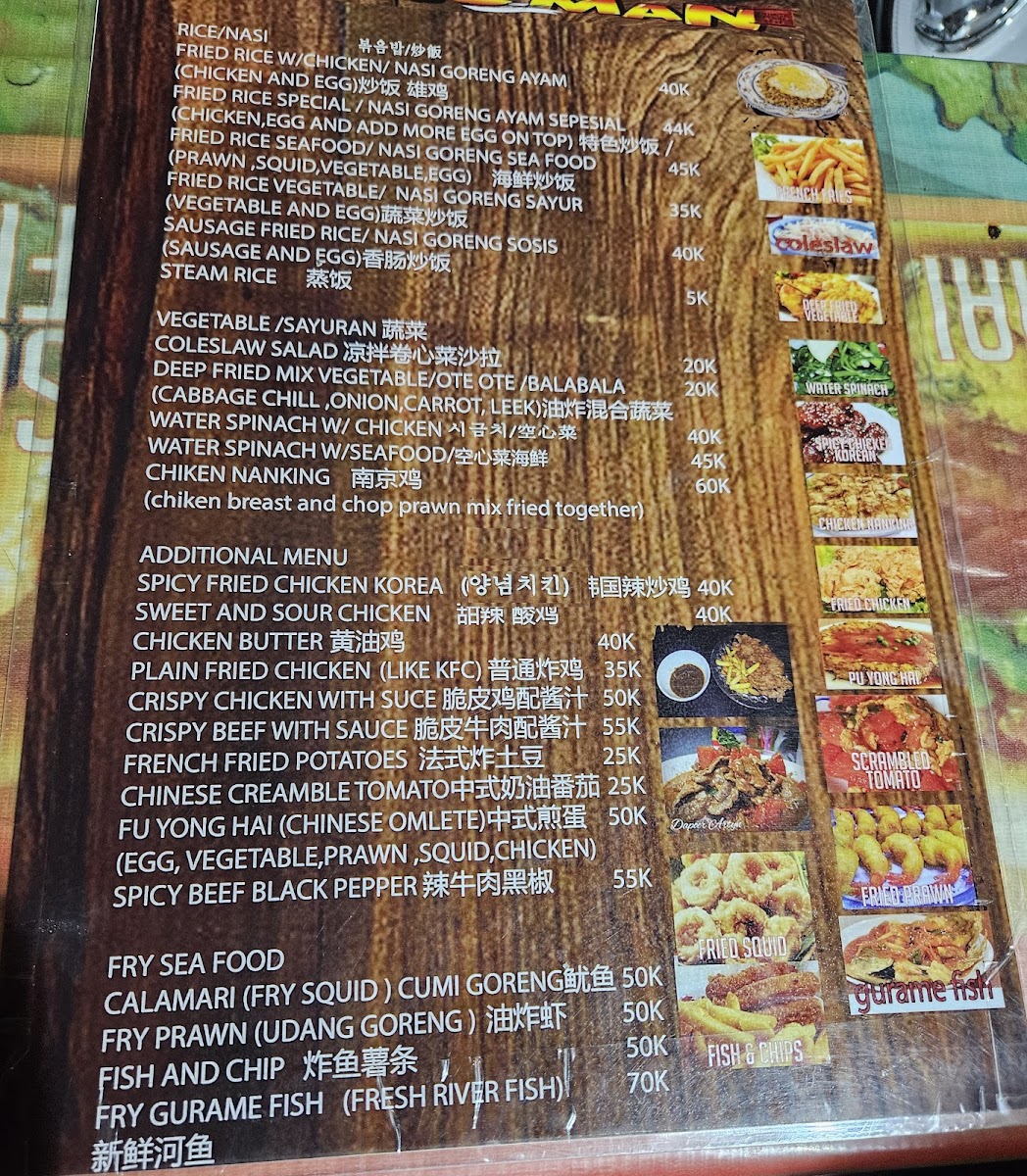 Warung Pacman Menu - Image 1